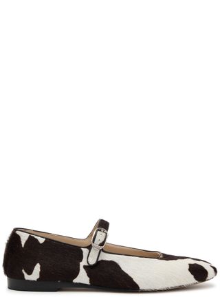 Mary Jane Calf-Hair Flats