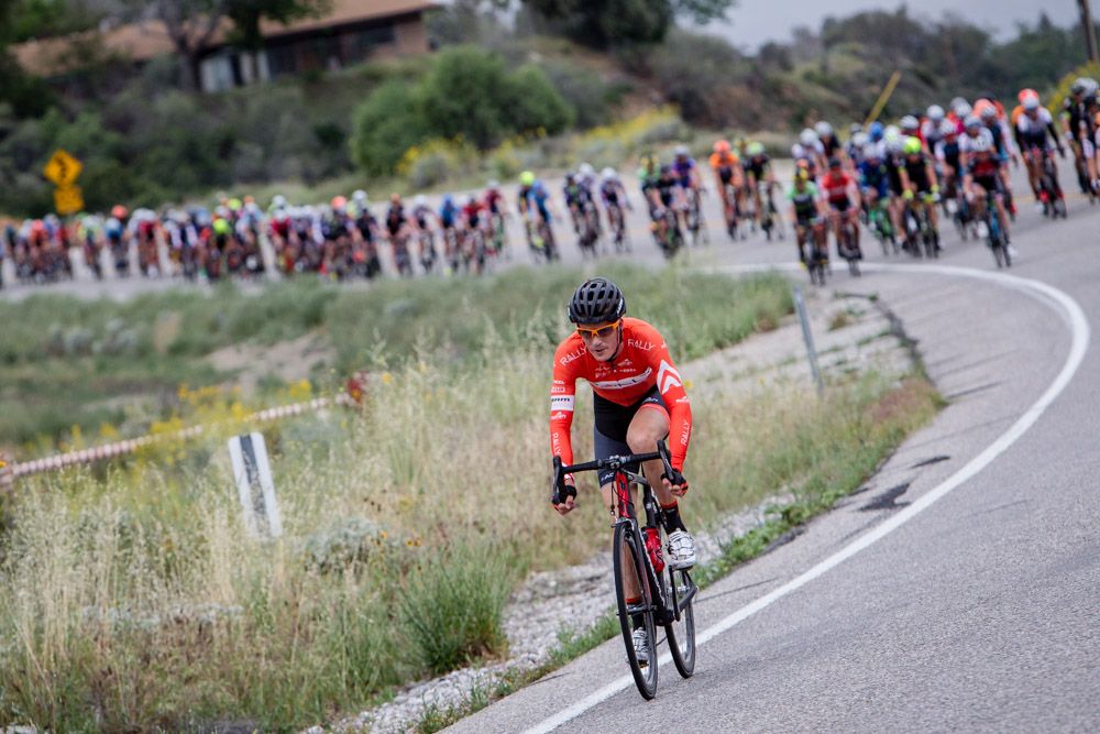 Will Routley (Rally) attacks the bunch