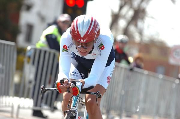 N&eacute;lson Oliveira (Portugal) en route to a fourth place finish at the 2010 U23 time trial world championship.