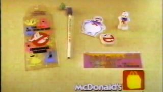 The Real Ghostbusters Happy Meal toy collection.