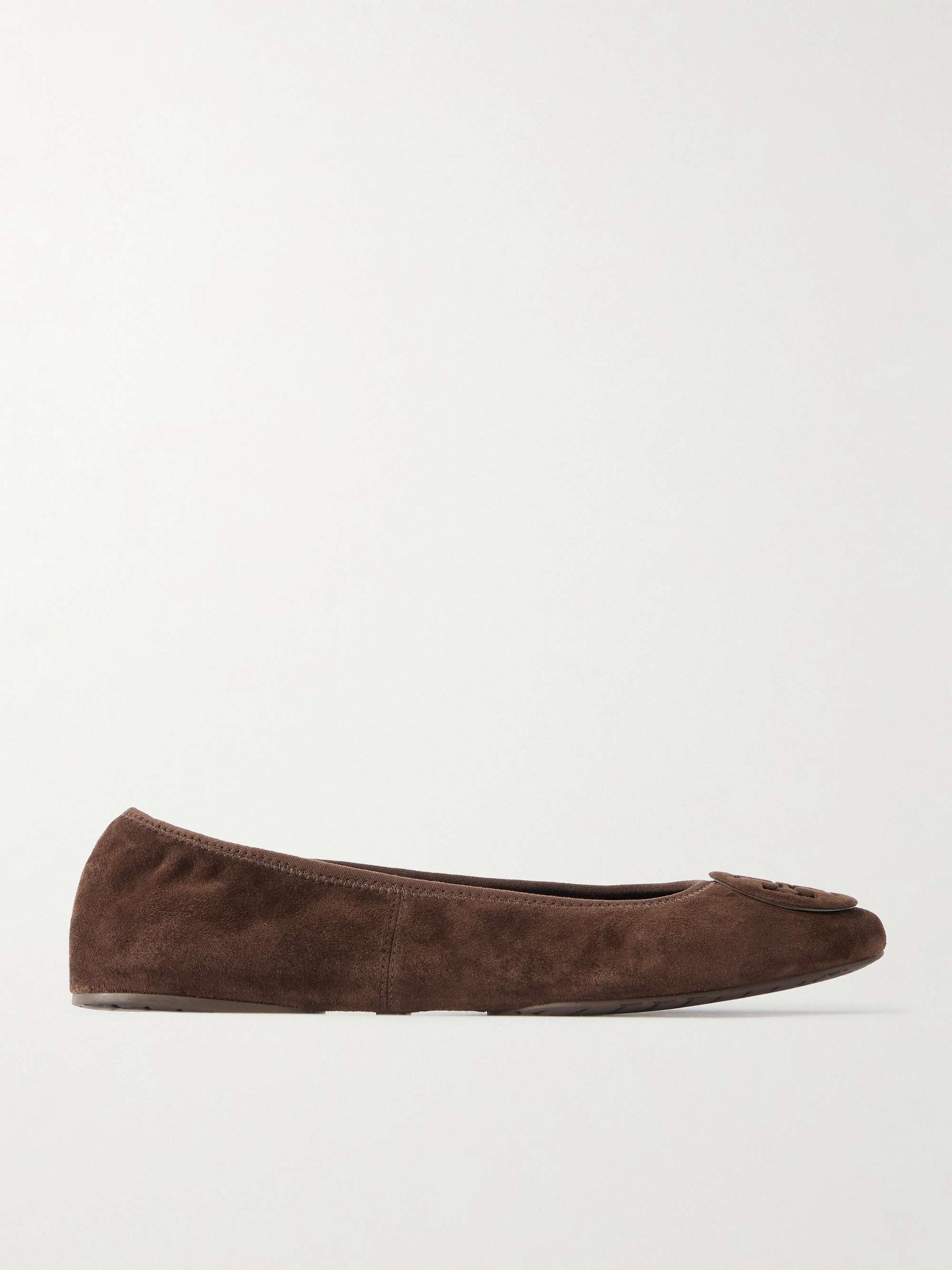Reva Embellished Suede Ballet Flats