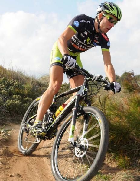 Jochen cornering for the camera