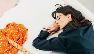 Does melatonin work? Image of woman sleeping too much