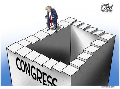 Political cartoon U.S. Trump Congress
