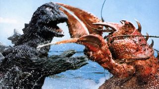 Godzilla and Ebirah in 'Ebirah, Horror of the Deep'.