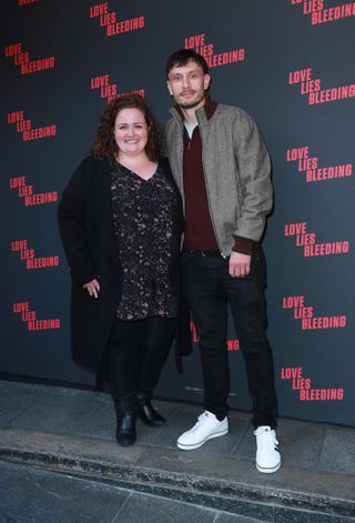 Jessica Gunning and Richard Gadd attend the gala screening of "Love Lies Bleeding" at the Prince Charles Cinema on April 30, 2024 in London, England.