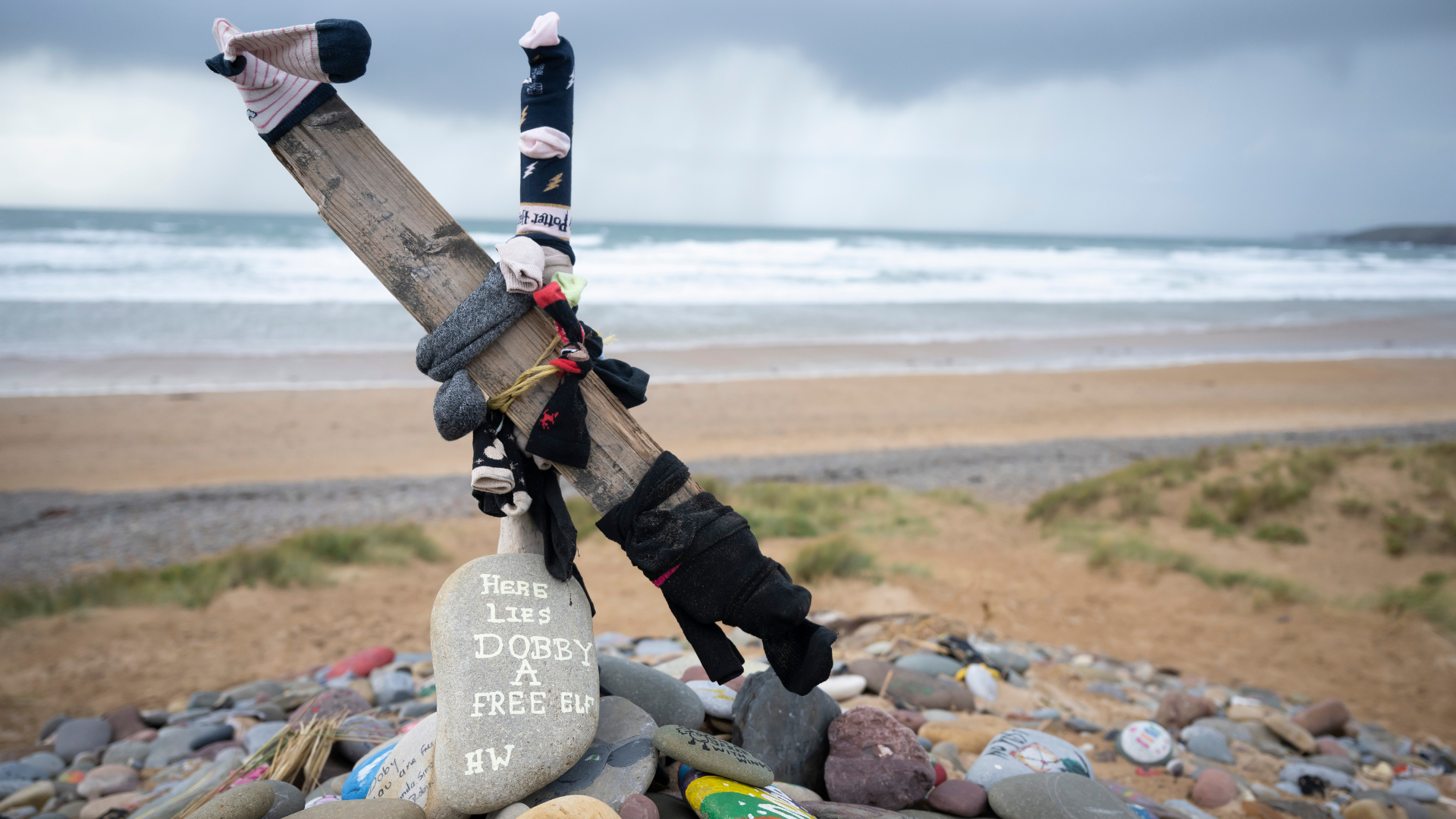 Dobby's resting place on Freshwater West