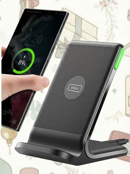 INIU 15W Fast Qi Certified Wireless Charger With Adaptive Light