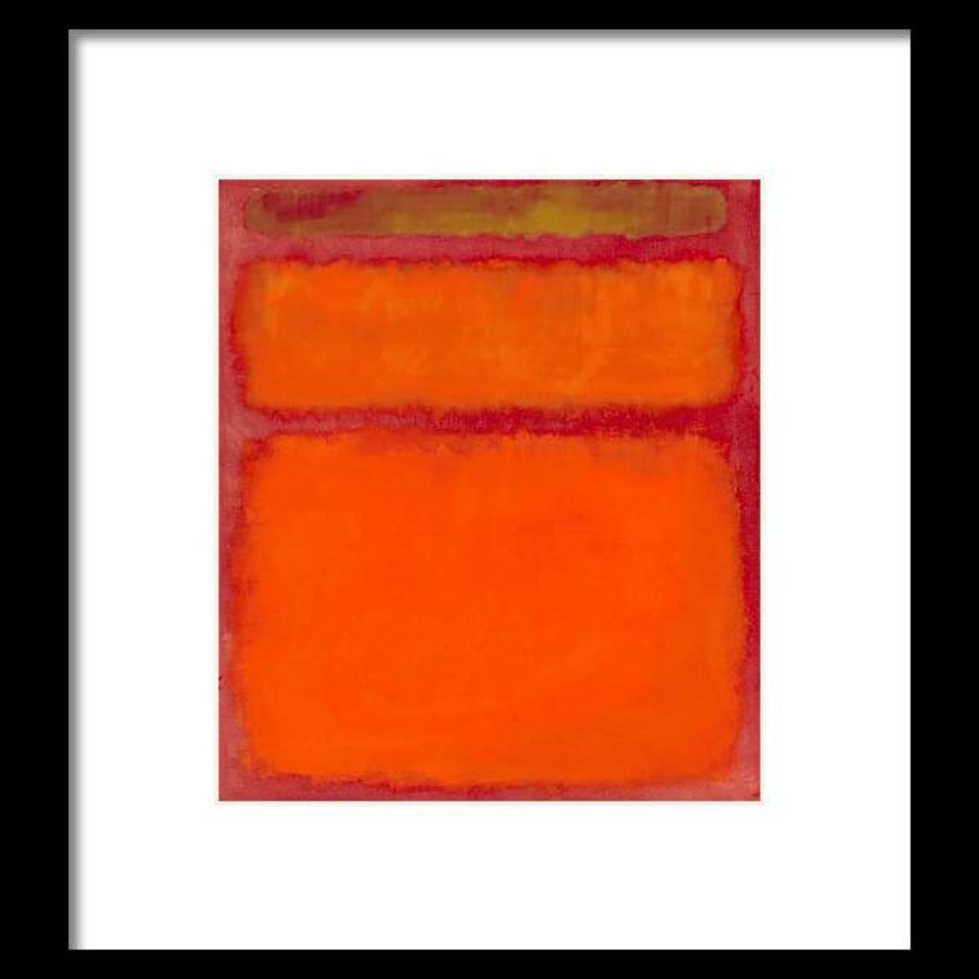 Orange Red and Yellow Framed Print