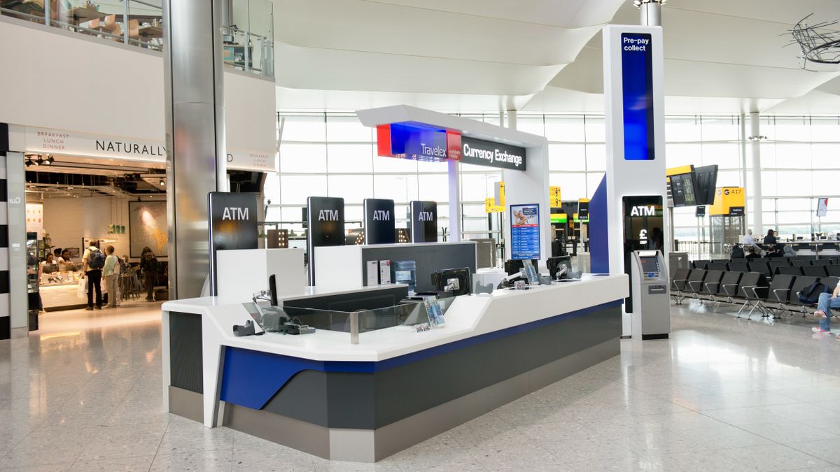 A Travelex airport kiosk in the UK