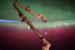 Canadarm2 Above Earth