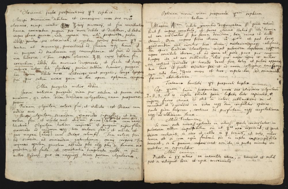 Newton alchemy manuscript