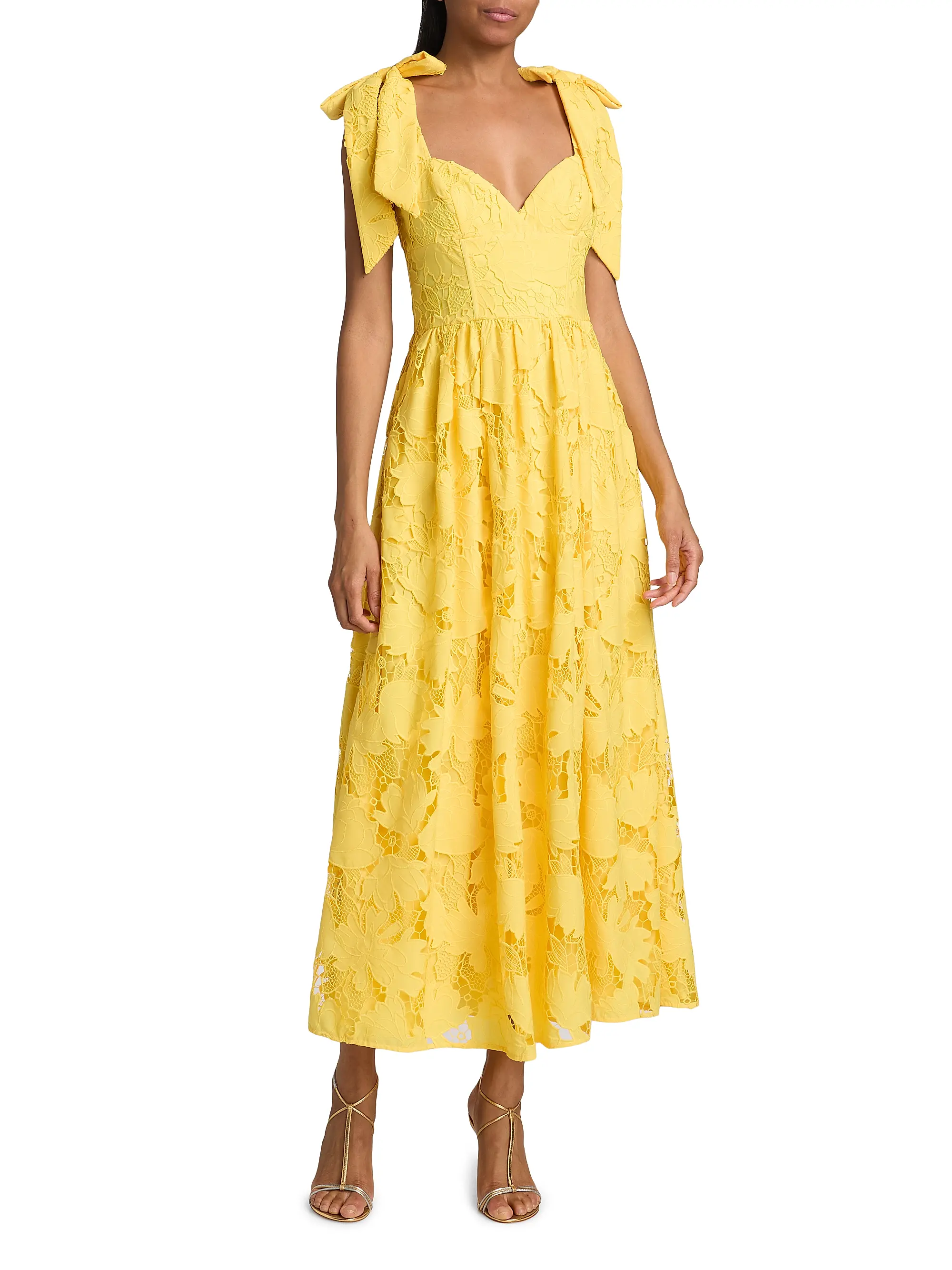 Juliette Sweetheart Woven Midi-Dress