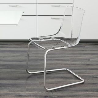Best dining chair contemporary style clear perspex chair at desk