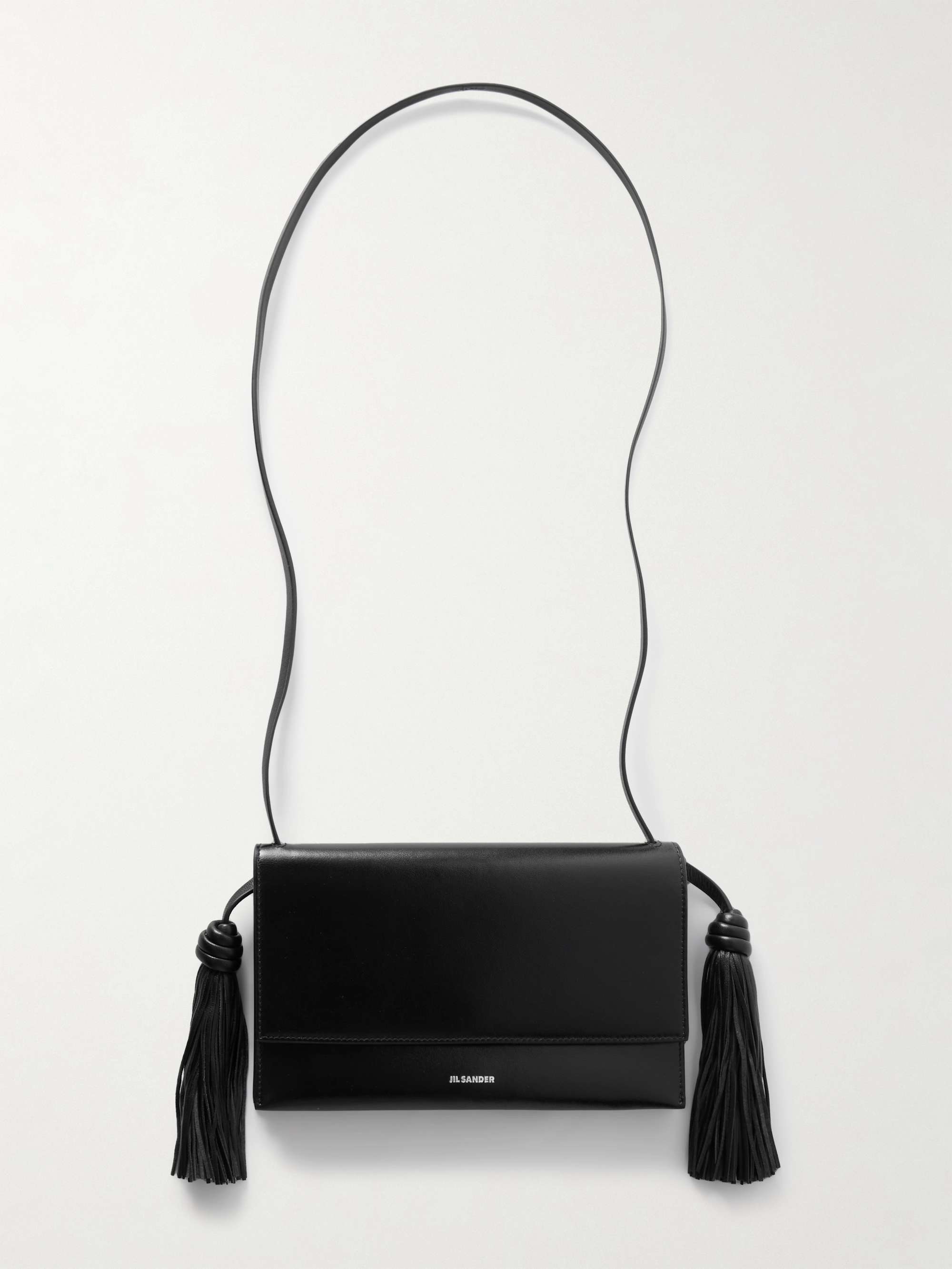Tasseled Leather Shoulder Bag