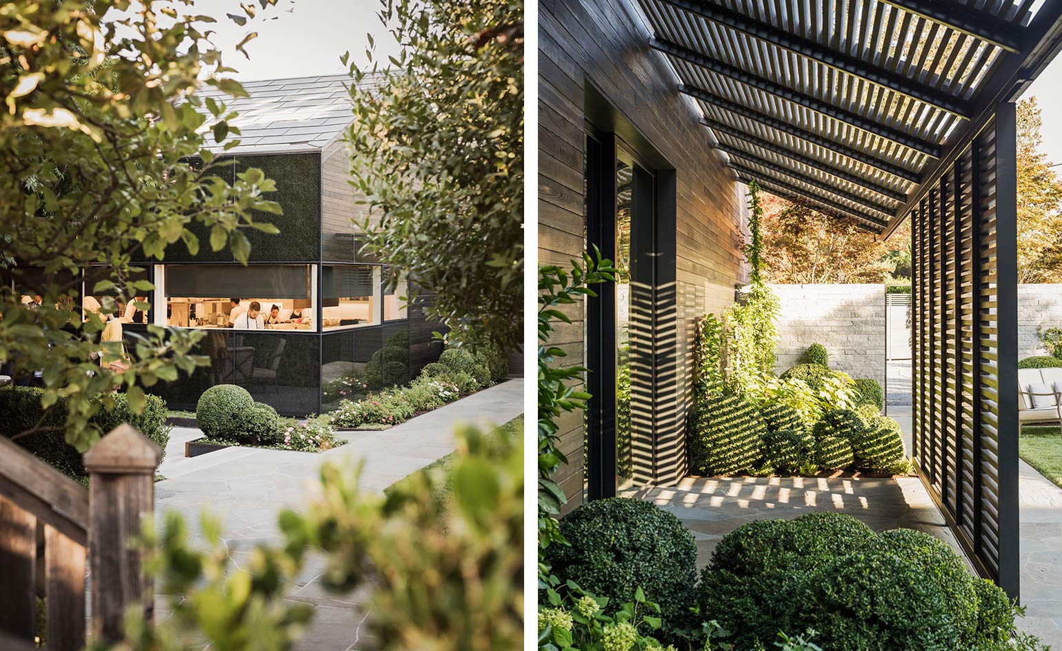 Views of The French Laundry restaurant in California