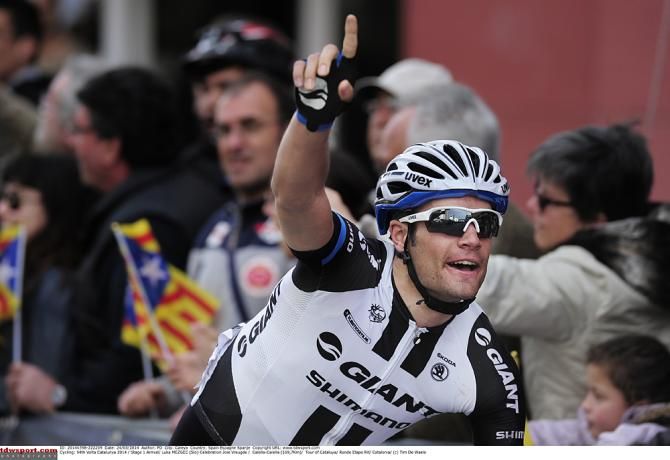 Luka Mezgec (Giant-Shimano) celebrates his victory