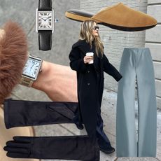 A collage featuring items that make editor Eliza Huber feel luxurious. 