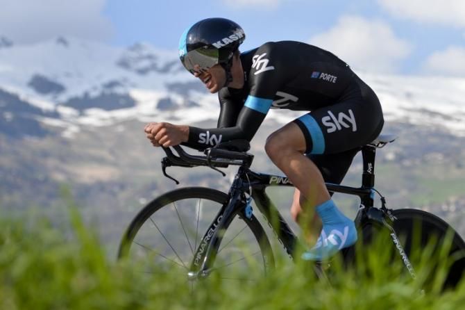 Richie Porte (Sky) finished fourth in the prologue, 15 seconds down on teammate Chris Froome.