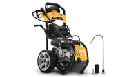 Wilks-USA TX750i Petrol Power Pressure Washer in black and orange