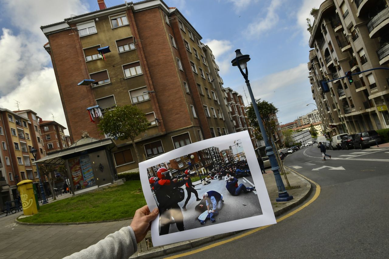 The Basque village of Santurtzi, northern Spain, in 2006 versus 2017.