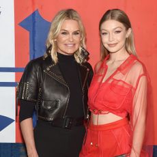 new york, ny september 10 yolanda hadid and gigi hadid attend the tommyxlewis launch party at public arts on september 10, 2018 in new york city photo by jamie mccarthygetty images for tommy hilfiger