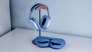 The AirPods Max USB-C in a photo studio