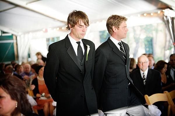 Nick Martin, with his best man, on his big day