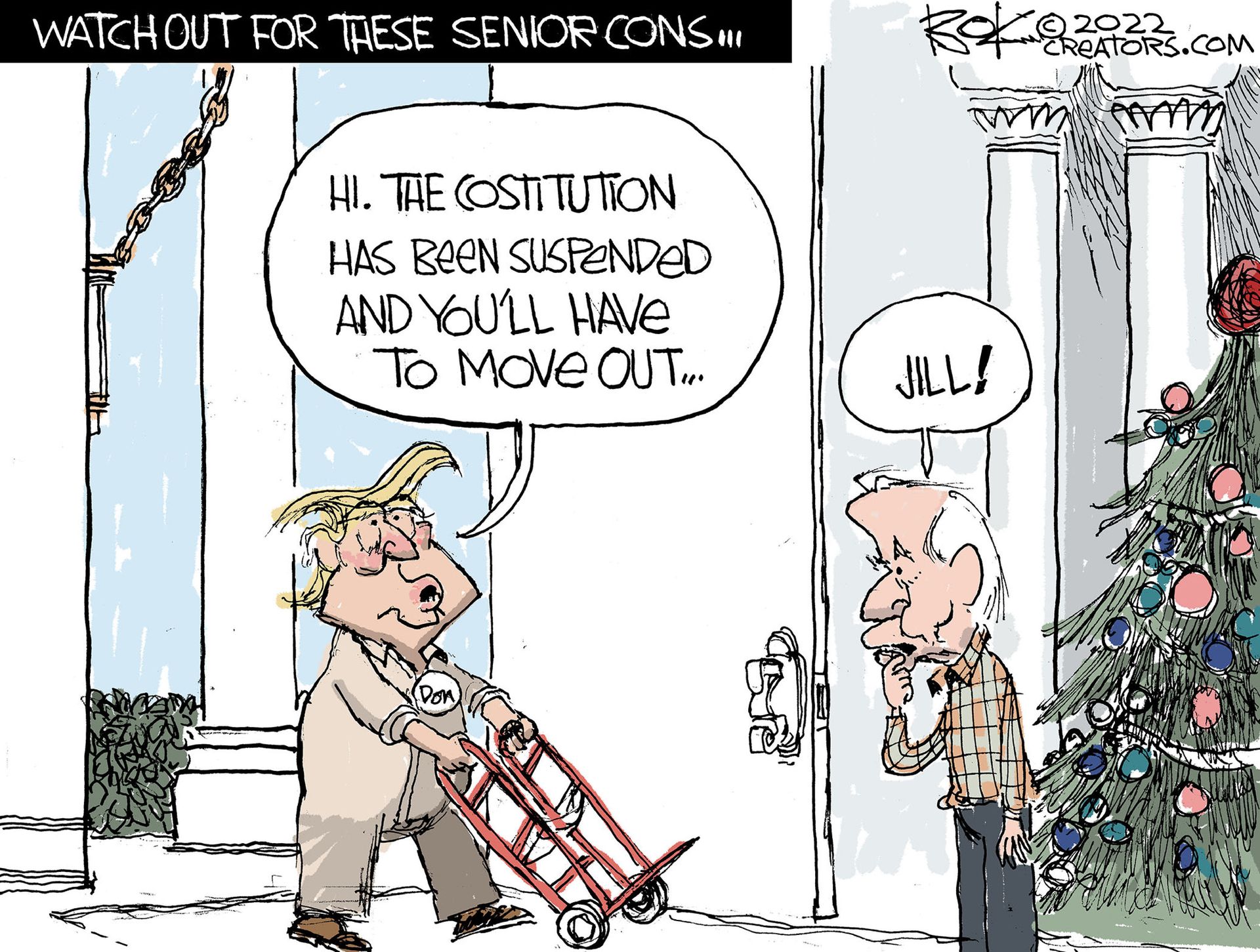 7 scathing cartoons about Trump's call to suspend the Constitution ...