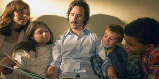 Jack Pearson with his children in This Is Us.