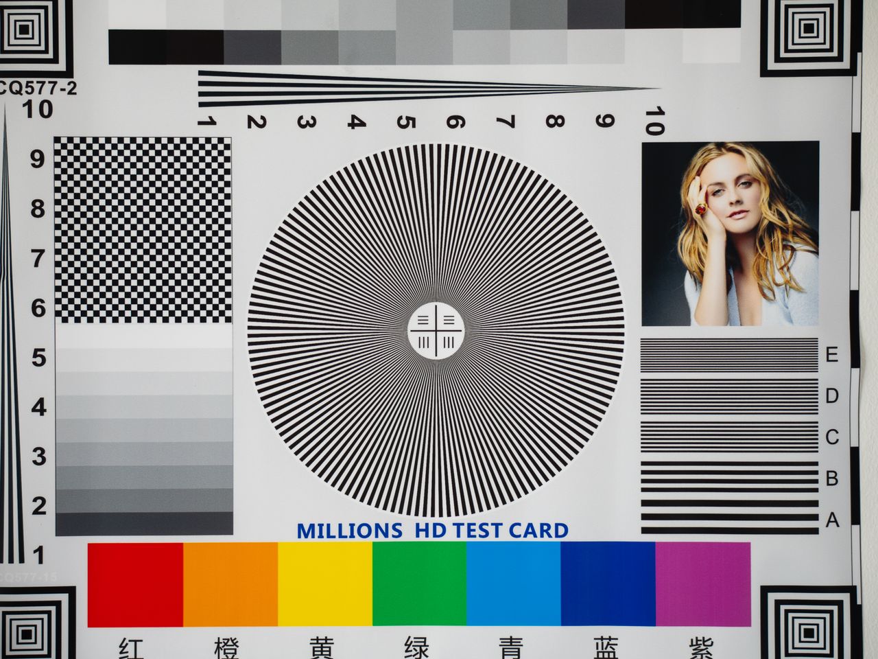 photographic test chart