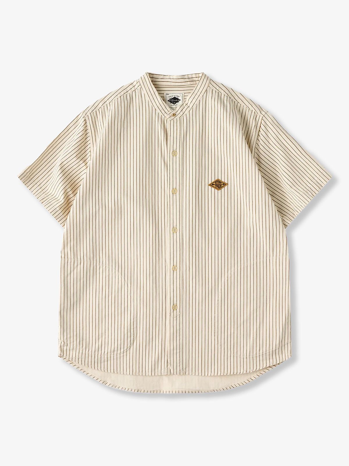 Baseball Stripe Short Sleeve Shirt