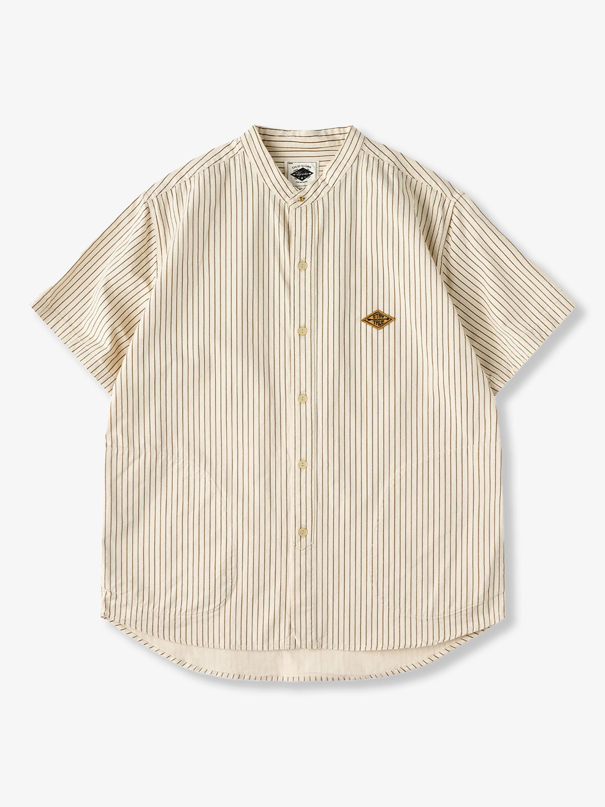 Baseball Stripe Short Sleeve Shirt