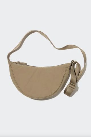 Uniqlo Round Mini Shoulder Bag beige