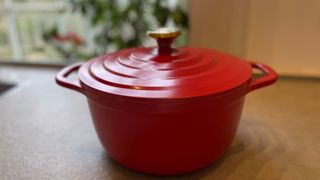 Tefal Air Cast Aluminium Stewpot on the counter