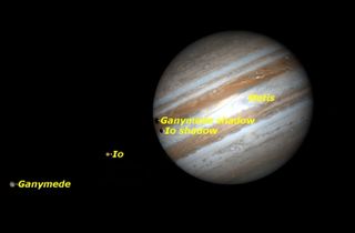 Double Shadow Transit on Jupiter, October 25, 2015