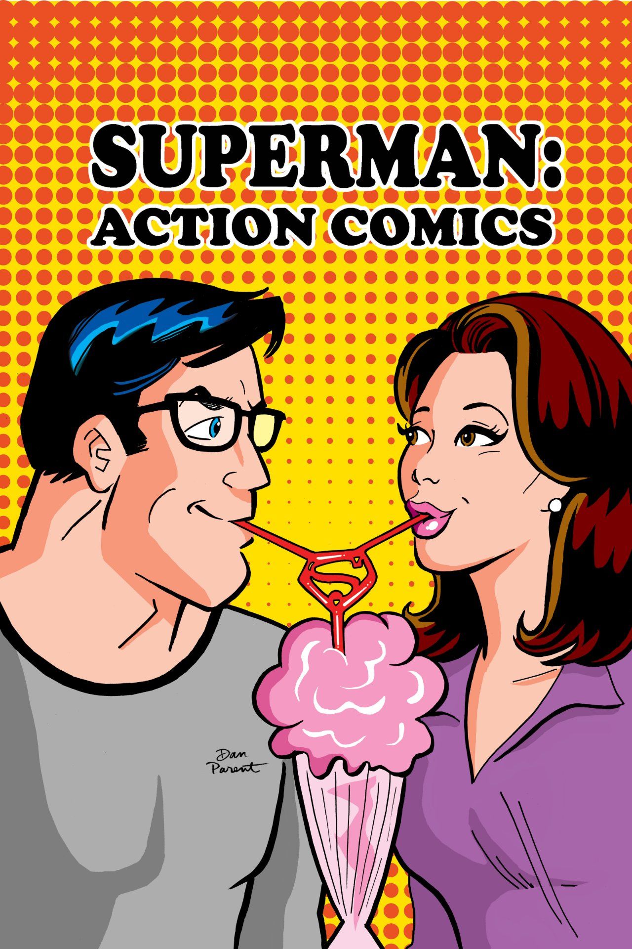 Action Comics #1050 variant cover by Dan Parent