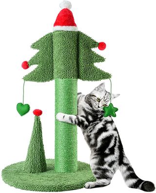 Tree scratching post Christmas gift for cats