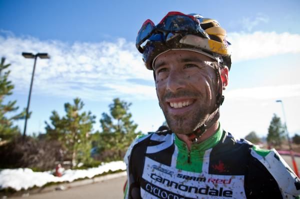 Tim Johnson (Cannondale-Cyclocrossworld.com) happy after his win.