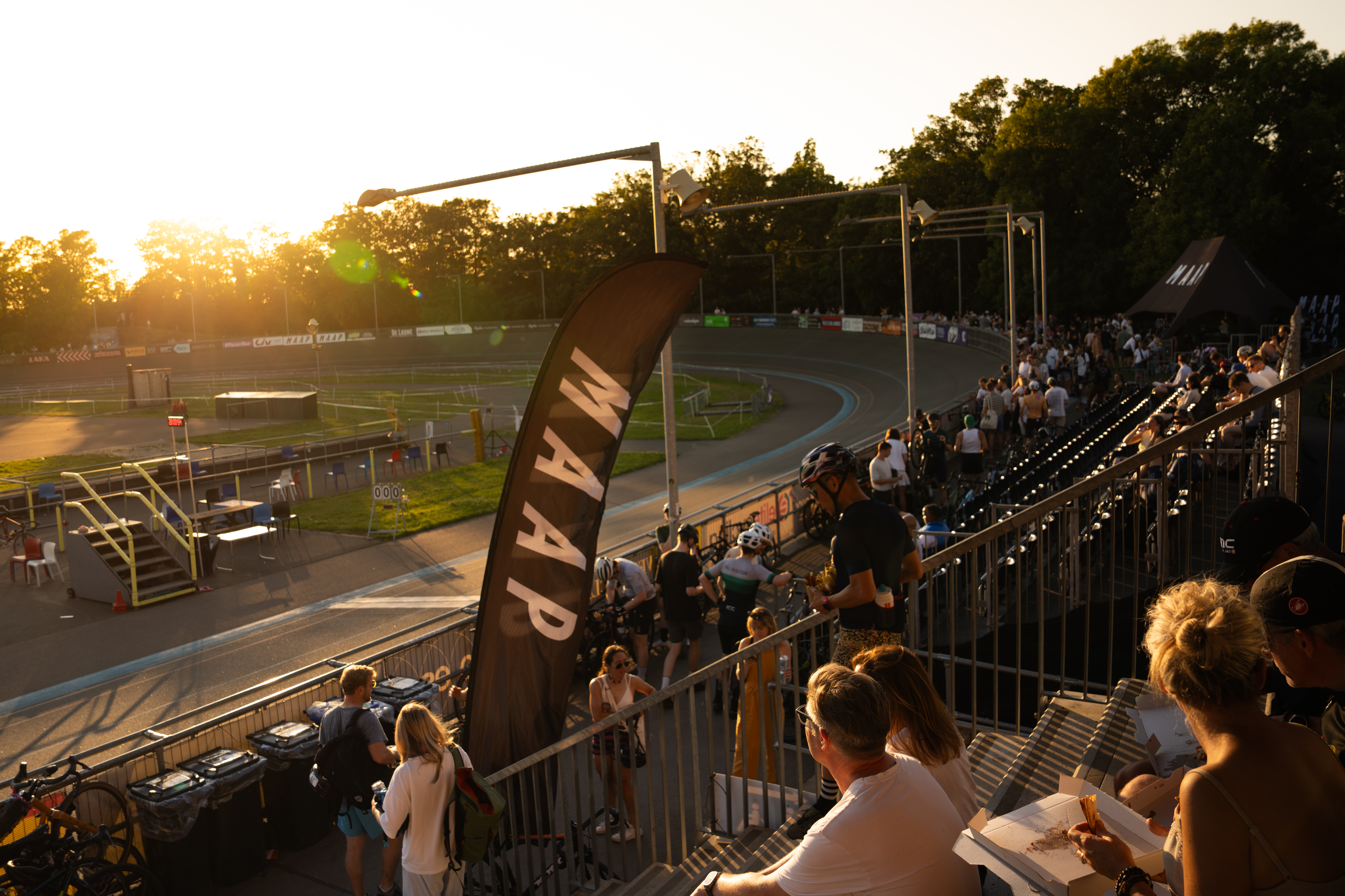 Crowds at the Herne Hill Velodrome
