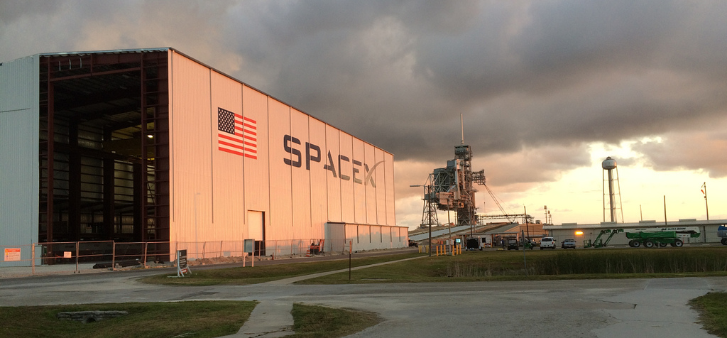 SpaceX Rocket Hangar at Kennedy Space Center