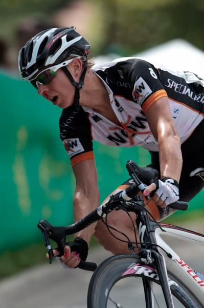 Robin Farina (NOW and Novartis) getting through one of the turns.