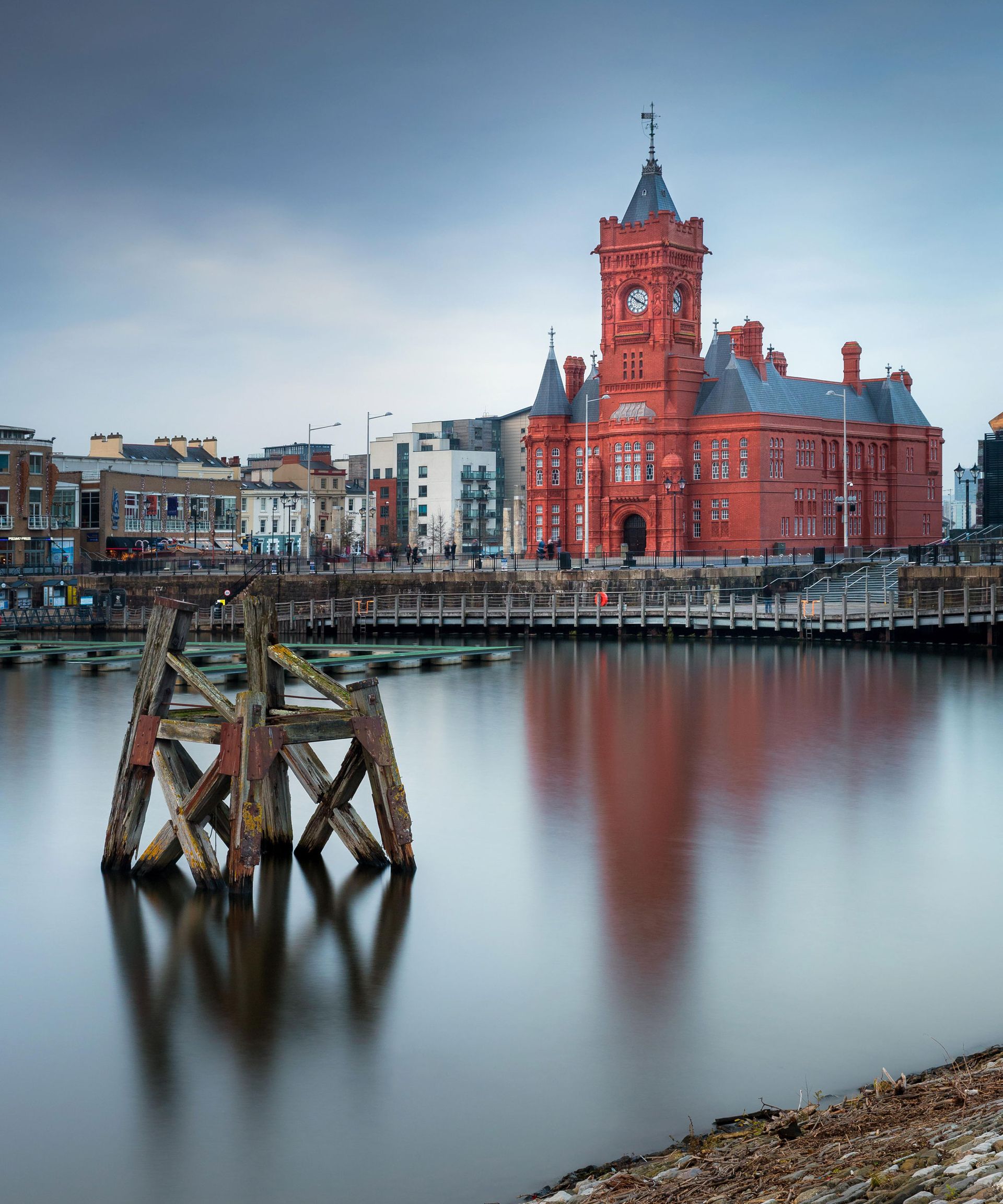 Pierhead building, Cardiff Bay, Glamorgan, Wales, UK
