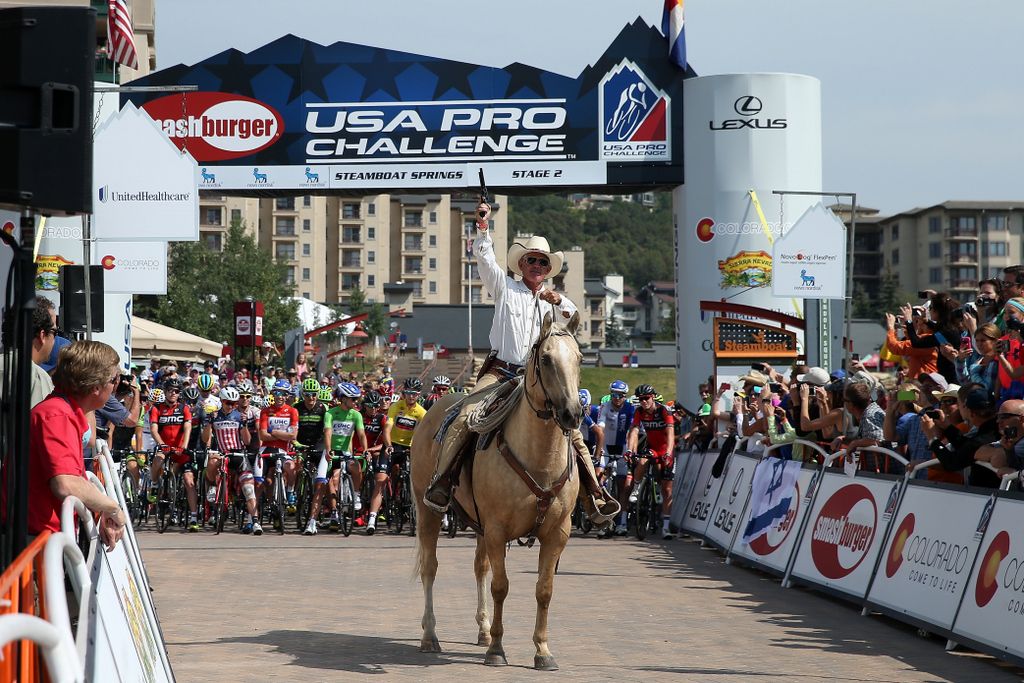 Bob Dapper and horse Dusty get stage two underway