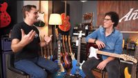 Lee Anderton appearing on The Guitar Geek YouTube show: Anderton and Andy Ferris discussed the economics of guitar making