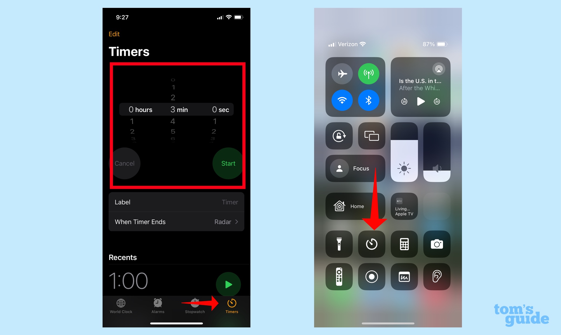 Setting a timer in iOS 17