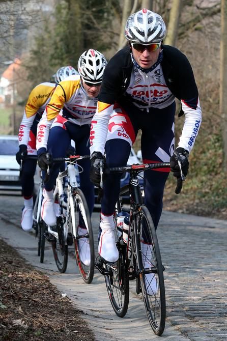 Frederik Willems (Lotto Belisol) leads the way