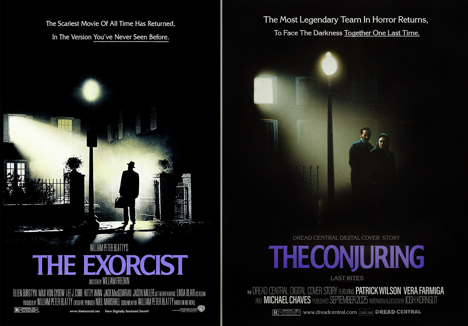 The Exorcist and The Conjuring: Last Rites posters