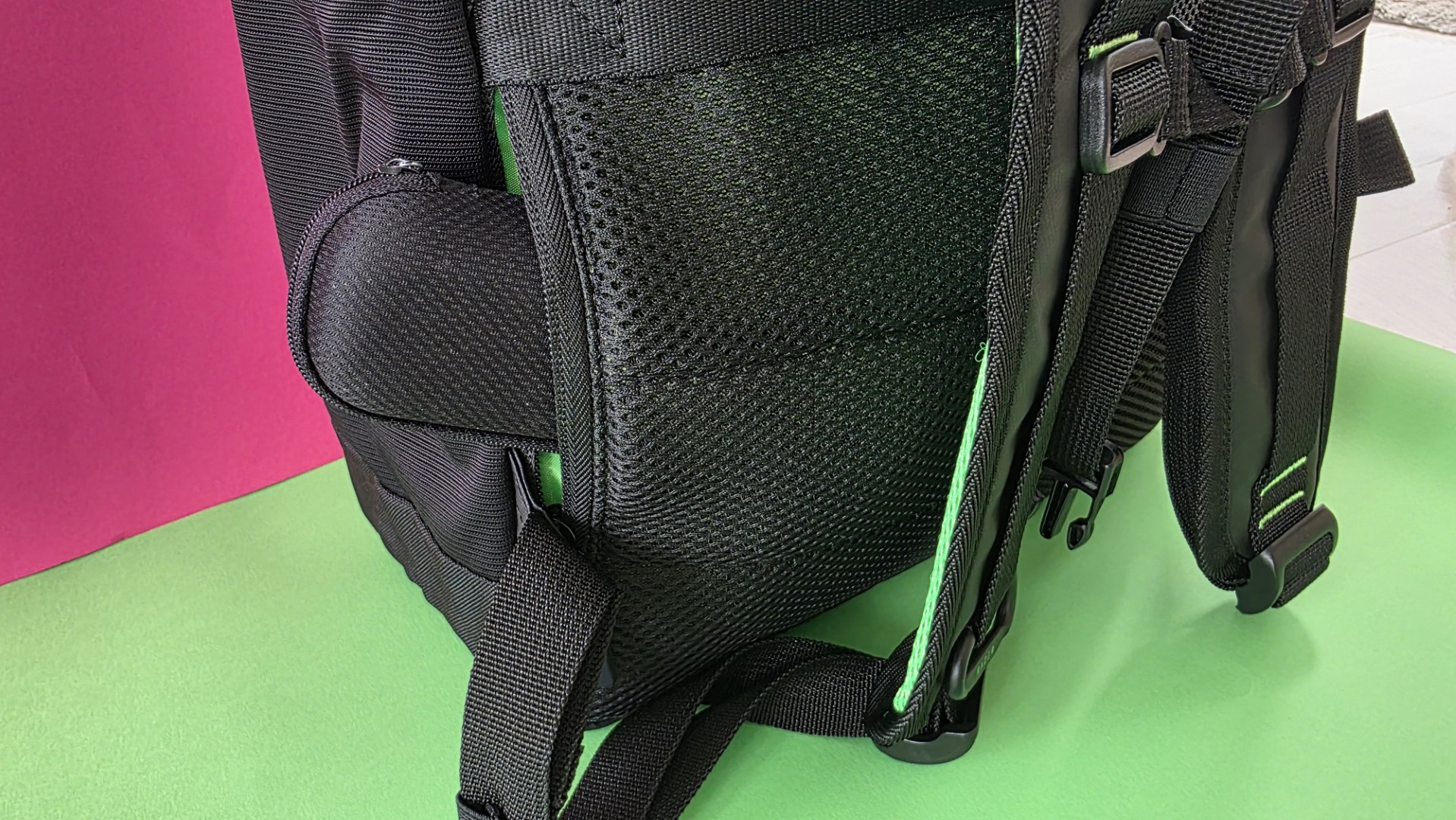 A black Razer backpack