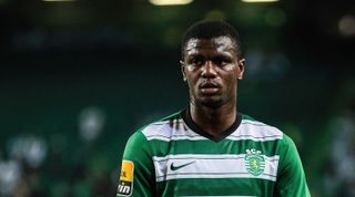 Ousmane Diomande of Sporting CP seen during the Liga Portugal BWIN match between Sporting CP and SL Benfica at José Alvalade Stadium.